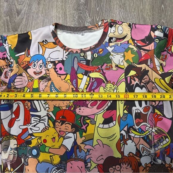 RARE Nickelodeon Cartoon Network Sweatshirt Adult Shirt TV Show Character Print - Picture 9 of 14